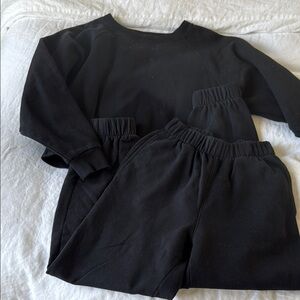 GAP Black Sweatshirt and Joggers Set